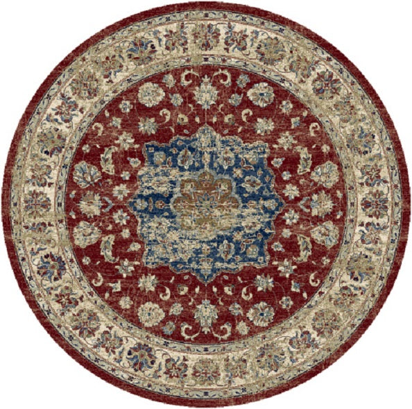 Ancient Garden 57559 Red Ivory Rug