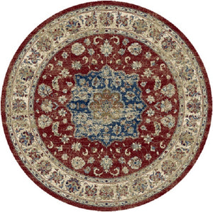 Ancient Garden 57559 Red Ivory Rug
