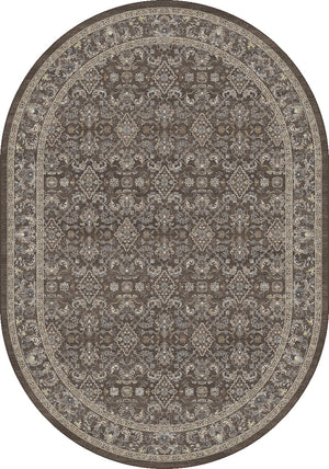 Ancient Garden 57276 Dark Brown Beige Blue Rug