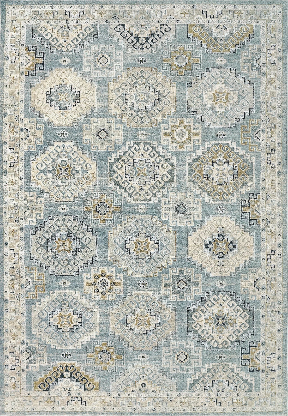 Annalise 7607-581 Blue/Beige Rug