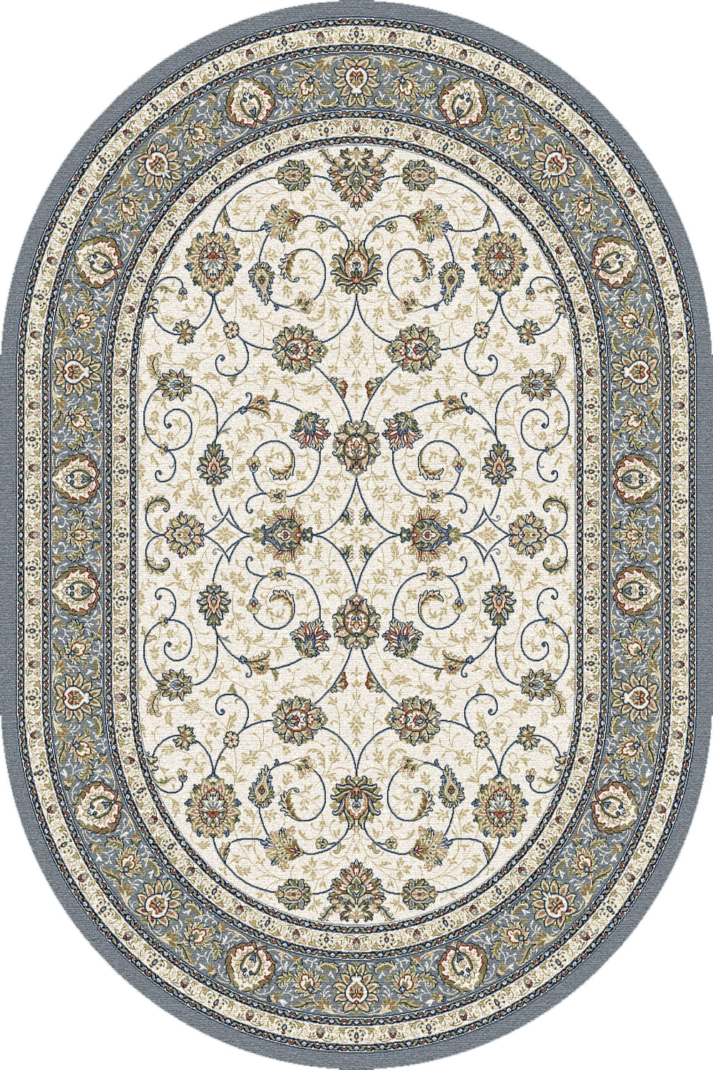Ancient Garden 57120 Beige Light Blue Rug
