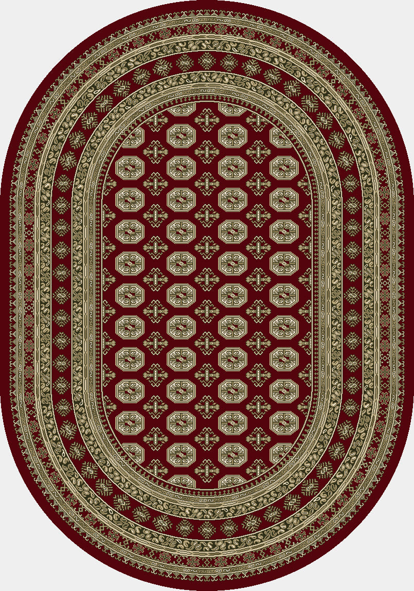 Ancient Garden 57102 Red Beige Rug