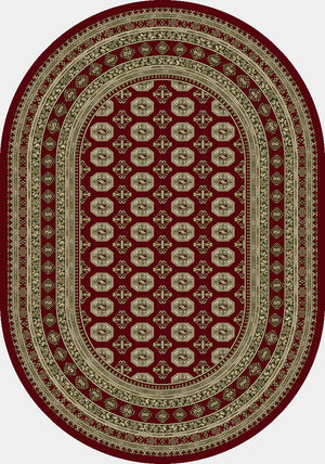 Ancient Garden 57102 Red Beige Rug