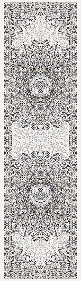 Ancient Garden 57090 Cream Grey Rug