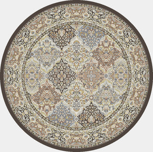 Ancient Garden 57008 Brown Blue Rug