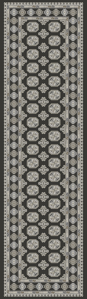 Ancient Garden 57102 Charcoal Silver Rug