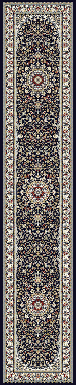 Ancient Garden 57119 Blue Ivory Rug