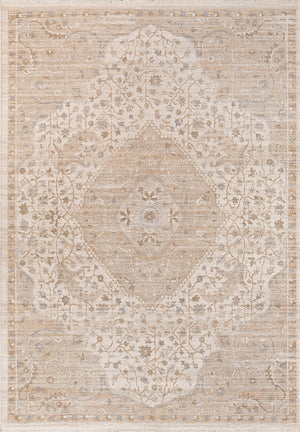 Irving 15558 Beige Cream Rust Rug