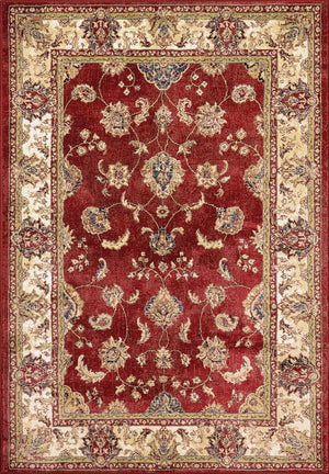 Ancient Garden 57158-1464 Red/Ivory Rug