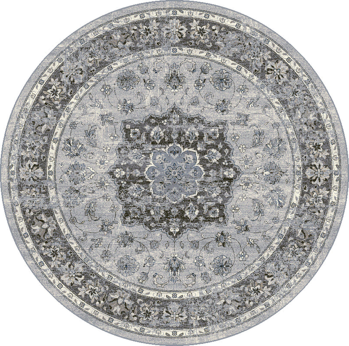 Ancient Garden 57559 Silver Grey Rug