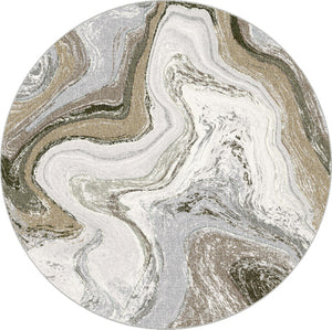 Eclipse 63436 Cream Mocha Rug
