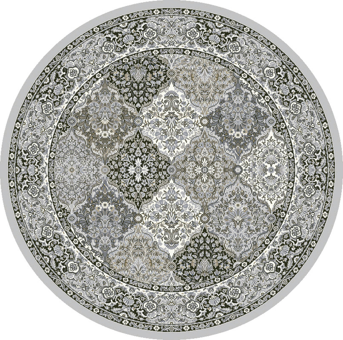 Ancient Garden 57008 Cream Grey Rug