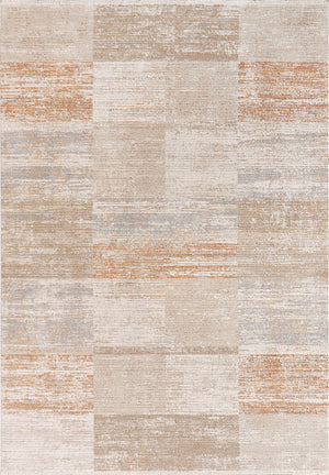 Irving 15551 Cream Beige Rust Rug