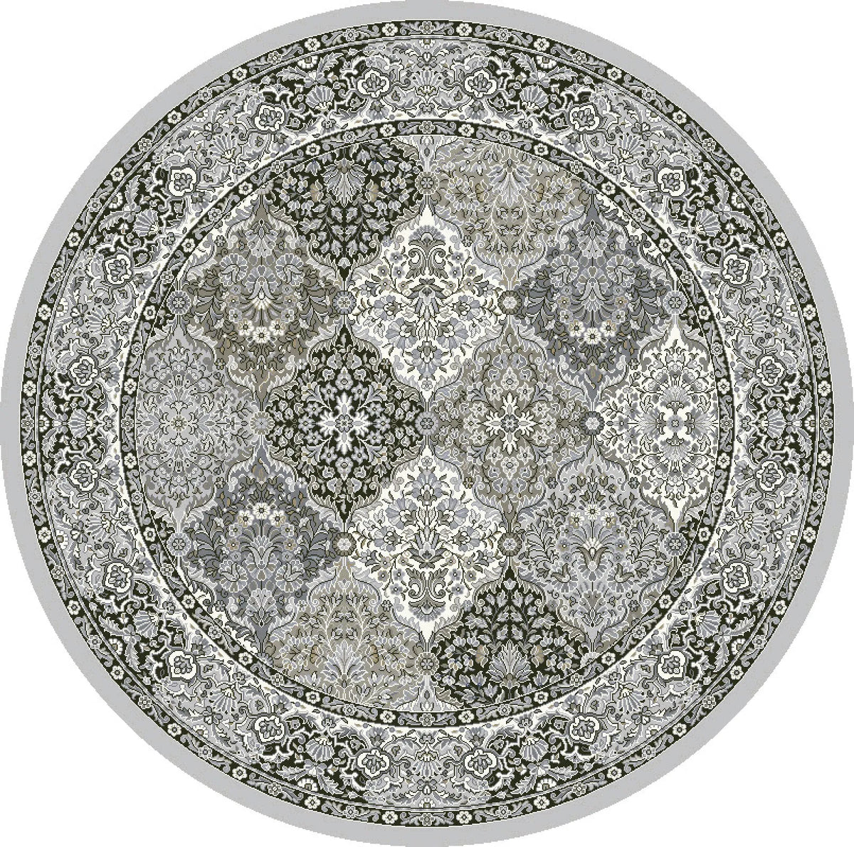 Ancient Garden 57008-9696 Cream/Grey Rug