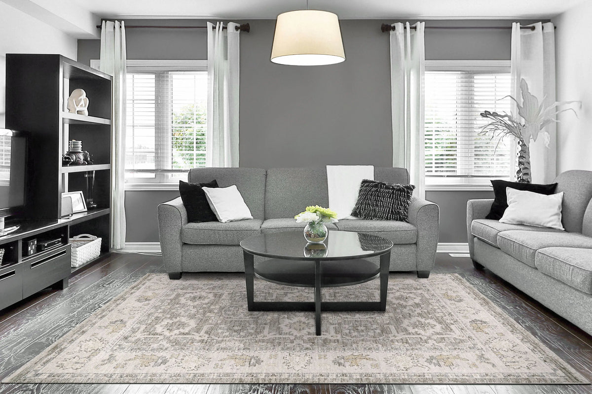 Calypso 13507-190 Ivory/Grey Rug