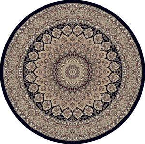 Ancient Garden 57090 Navy Rug