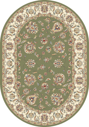 Ancient Garden 57365 Green Ivory Rug