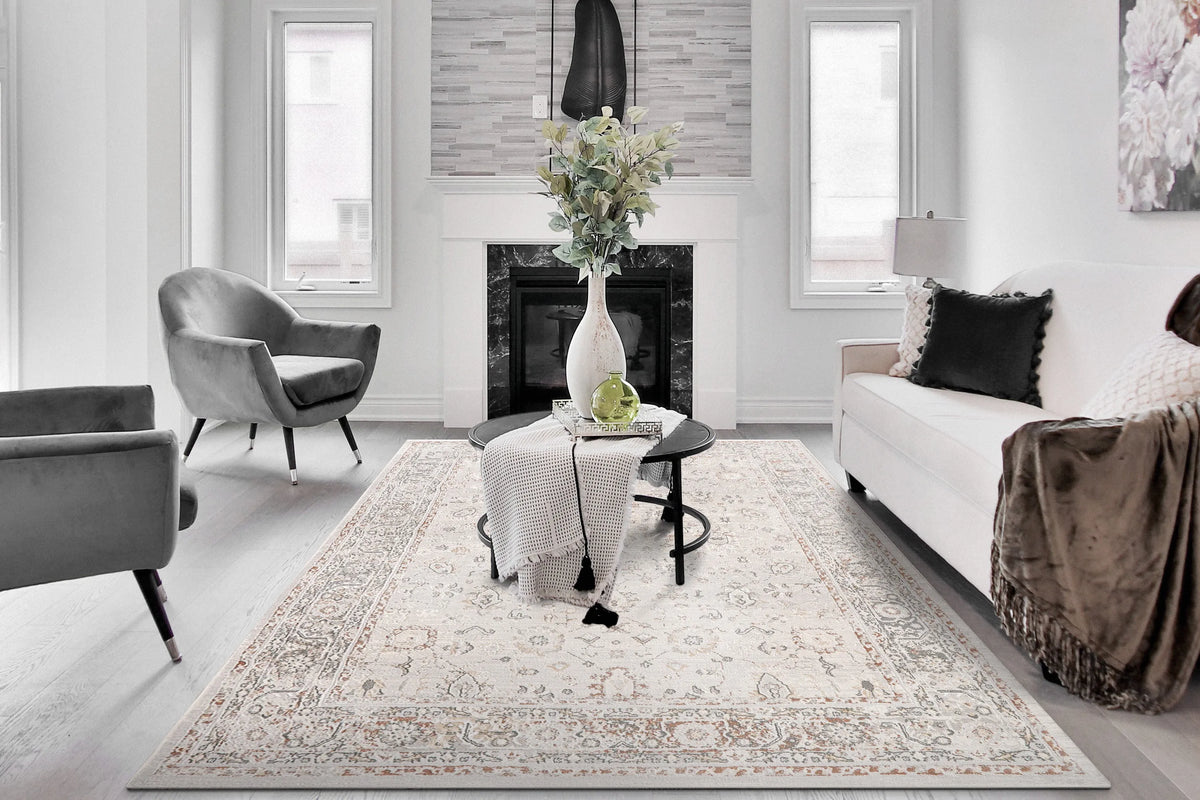Marina 8050-930 Grey/Rose Rug