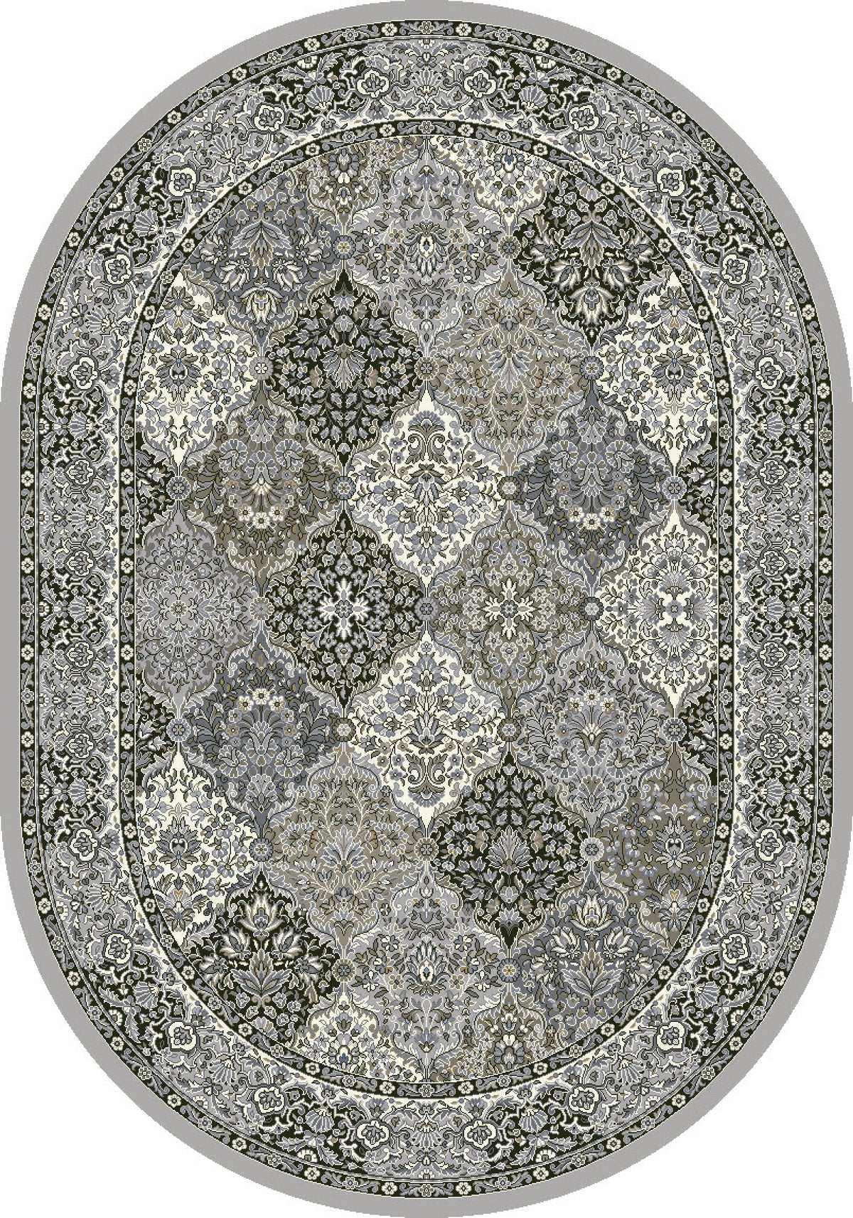 Ancient Garden 57008 Cream Grey Rug