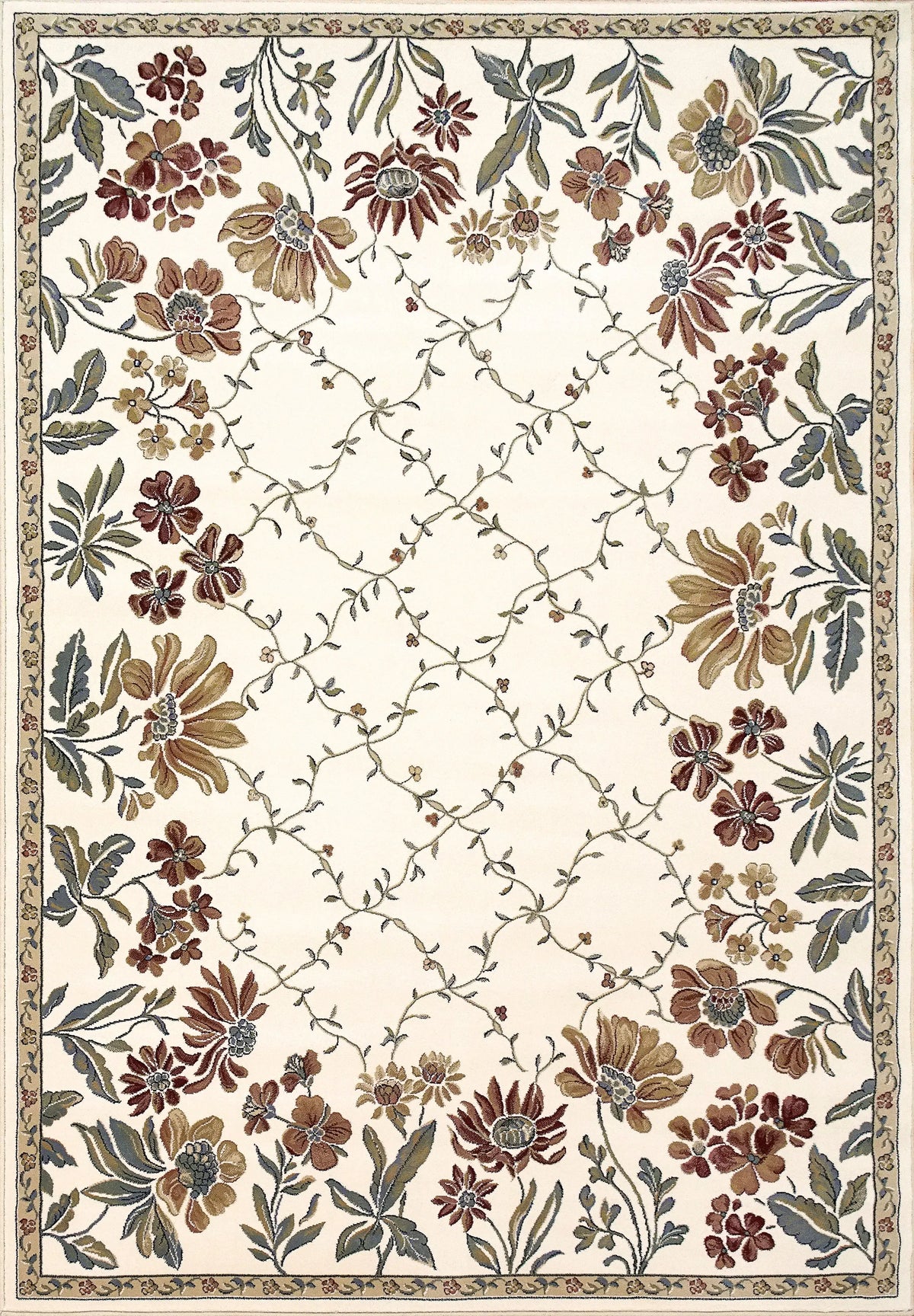 Ancient Garden 57084-6464 Ivory Rug