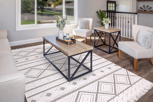 Seville 3612-809 Beige/Dark Grey Rug