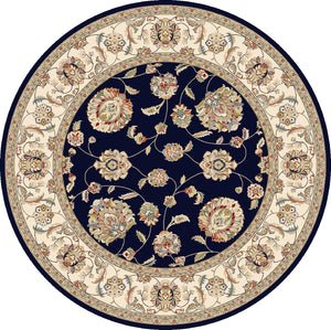 Ancient Garden 57365 Blue Ivory Rug
