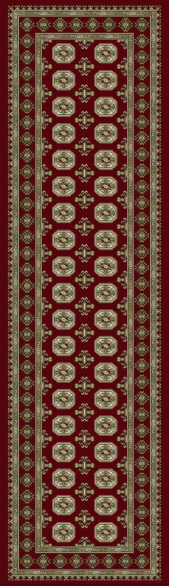 Ancient Garden 57102 Red Beige Rug