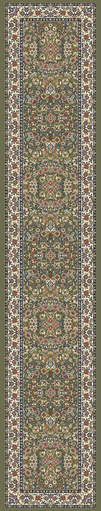 Ancient Garden 57078-4444 Green/Ivory Rug