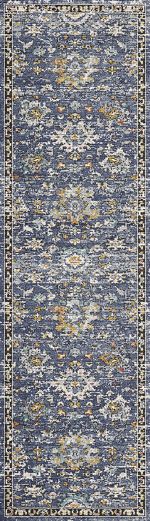 Mabel 4092 Navy Multi Rug