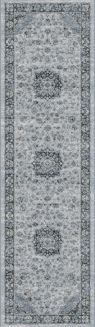 Ancient Garden 57559-9686 Silver/Blue Rug