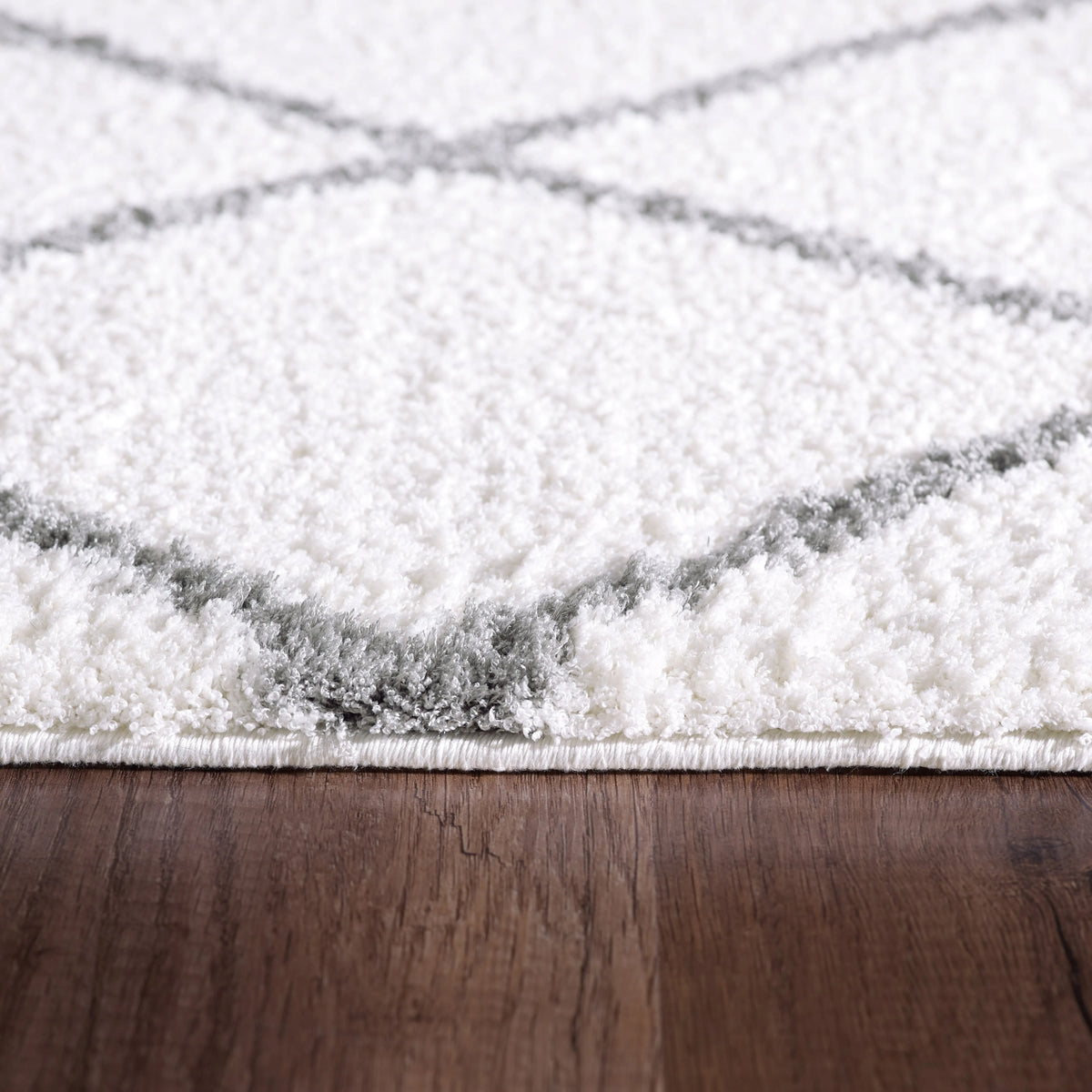 Silky Shag 5920-110 Ivory/Silver Rug