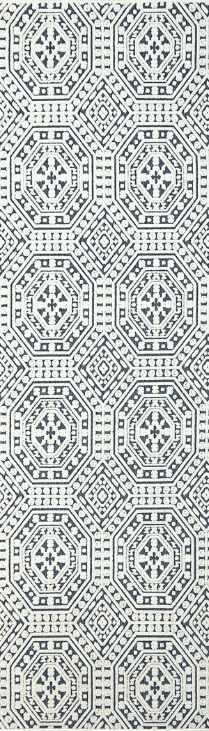 Lotus 8149-150 Ivory/Denim Rug