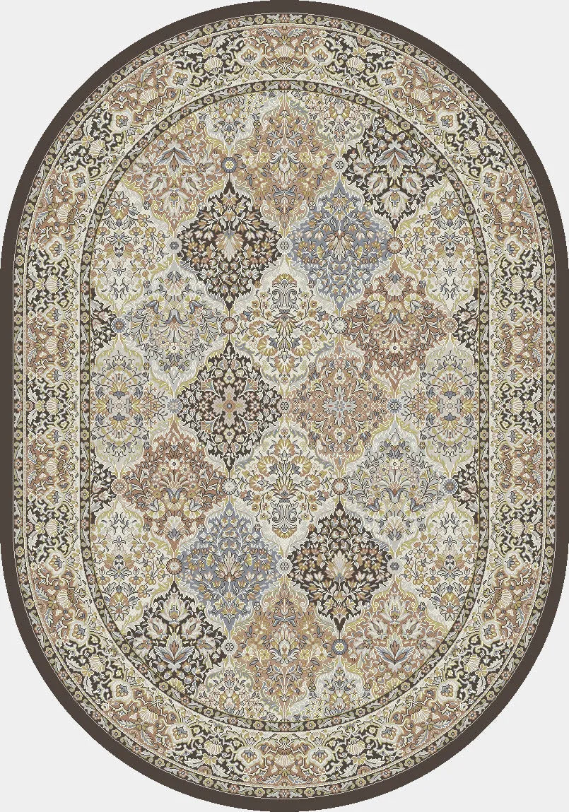 Ancient Garden 57008-3235 Brown/Blue Rug