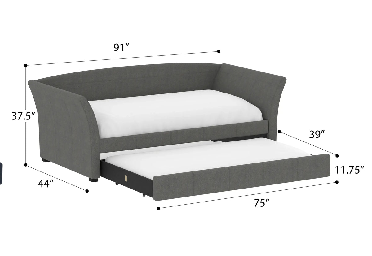 Vienna Trundle Daybed Italian Gray