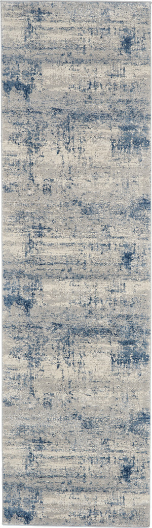 Rustic Textures RUS10 Ivory Blue Rug
