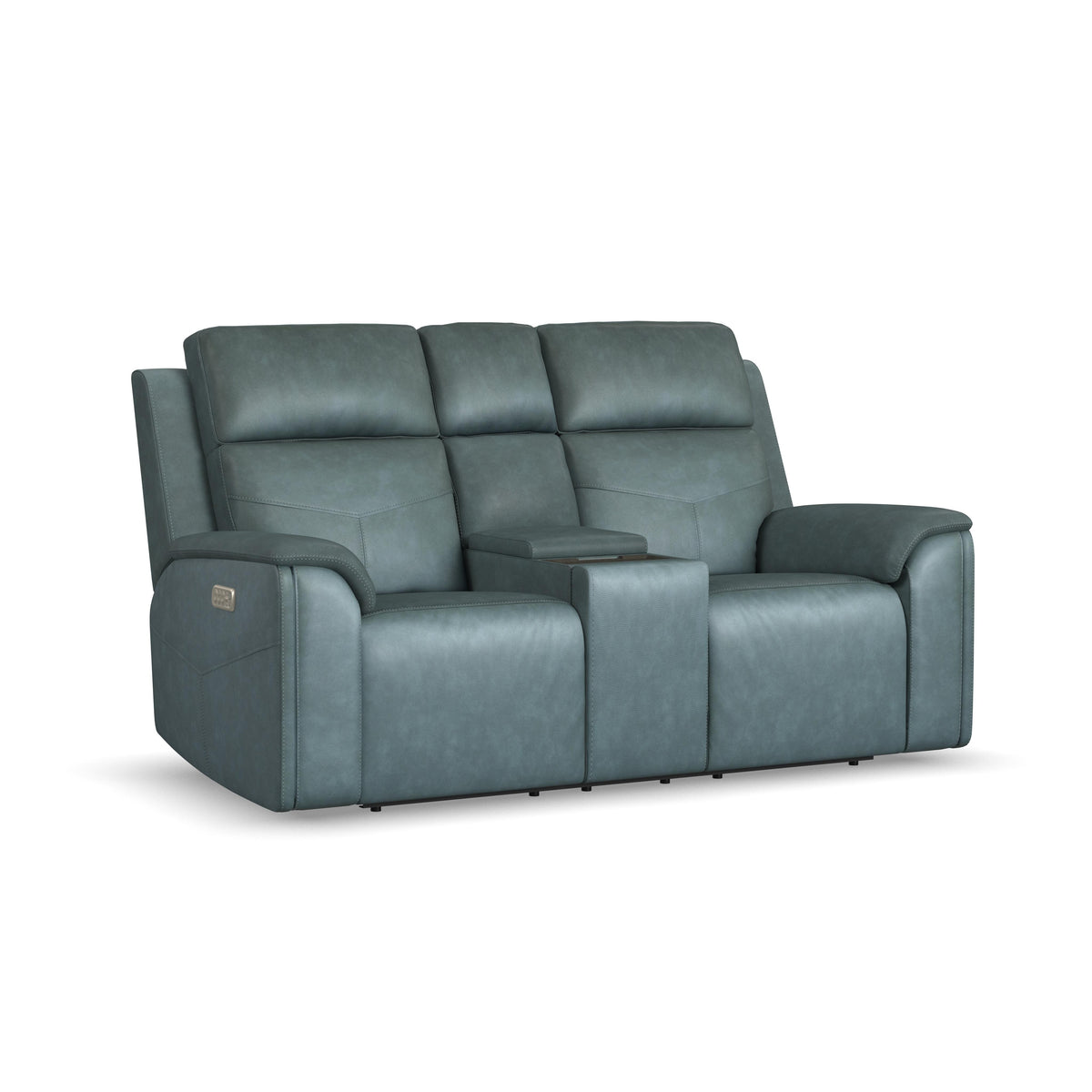 Power Reclining Loveseat with Console, Power Headrests, Lumbar, Heat & Massage