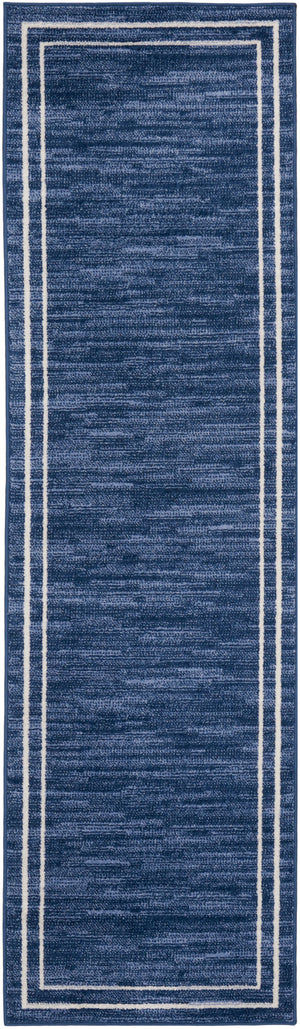 Nourison Essentials NRE02 Navy Ivory Rug