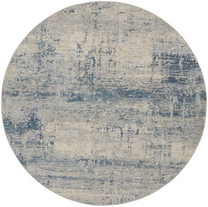Rustic Textures RUS10 Ivory Blue Rug