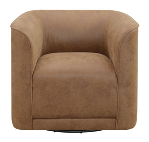 Whirlaway Swivel Accent Chair Badlands Saddle