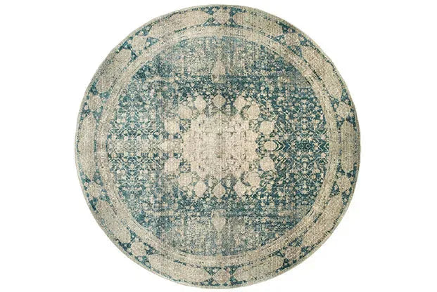 Empire 4445S Ivory/ Blue Rug