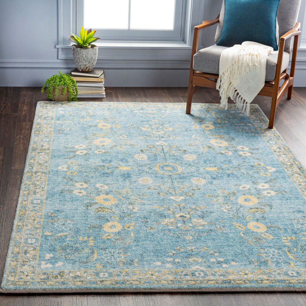 Erin ERN-2311 Cream / Denim Rug