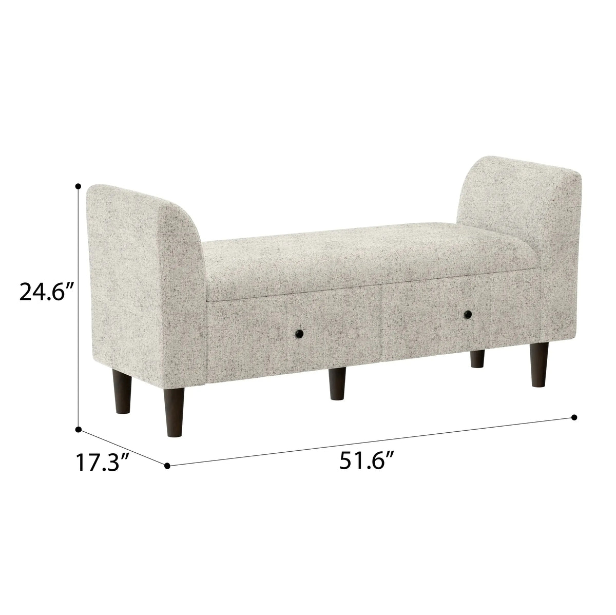 Emily Storage Ottoman Sesame