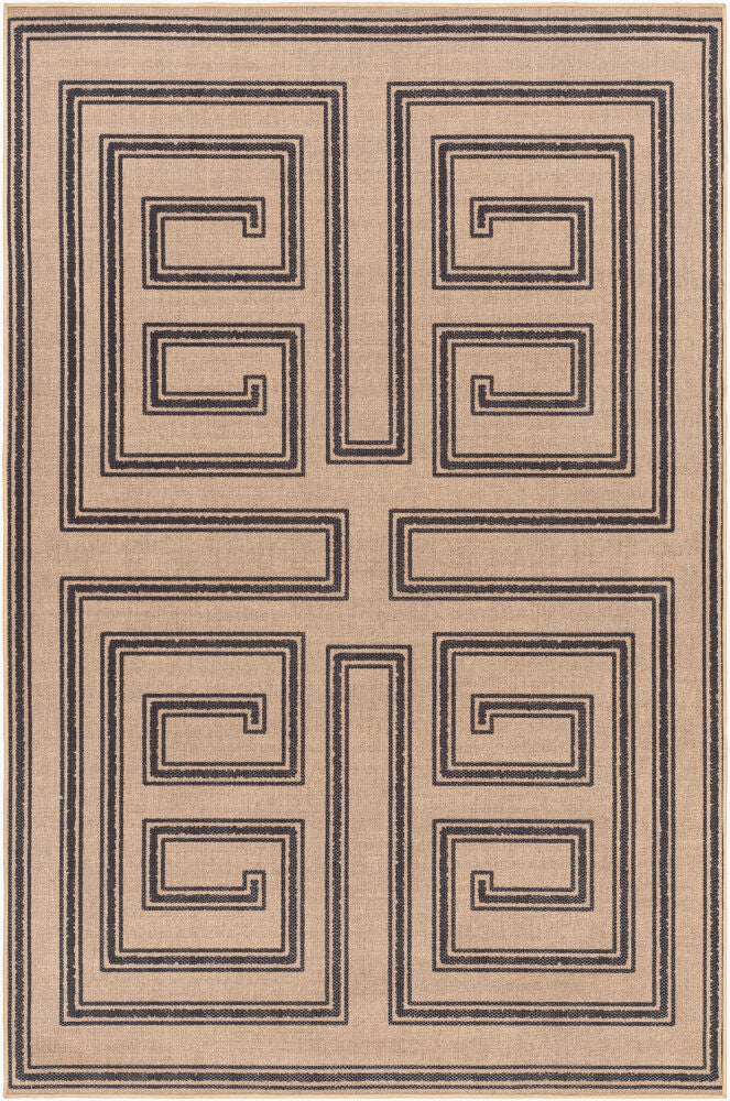 Ez Jute EZT-2307 Beige / Black Rug