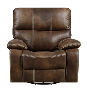 Jessie James Swivel Gliding Recliner Chocolate Brown