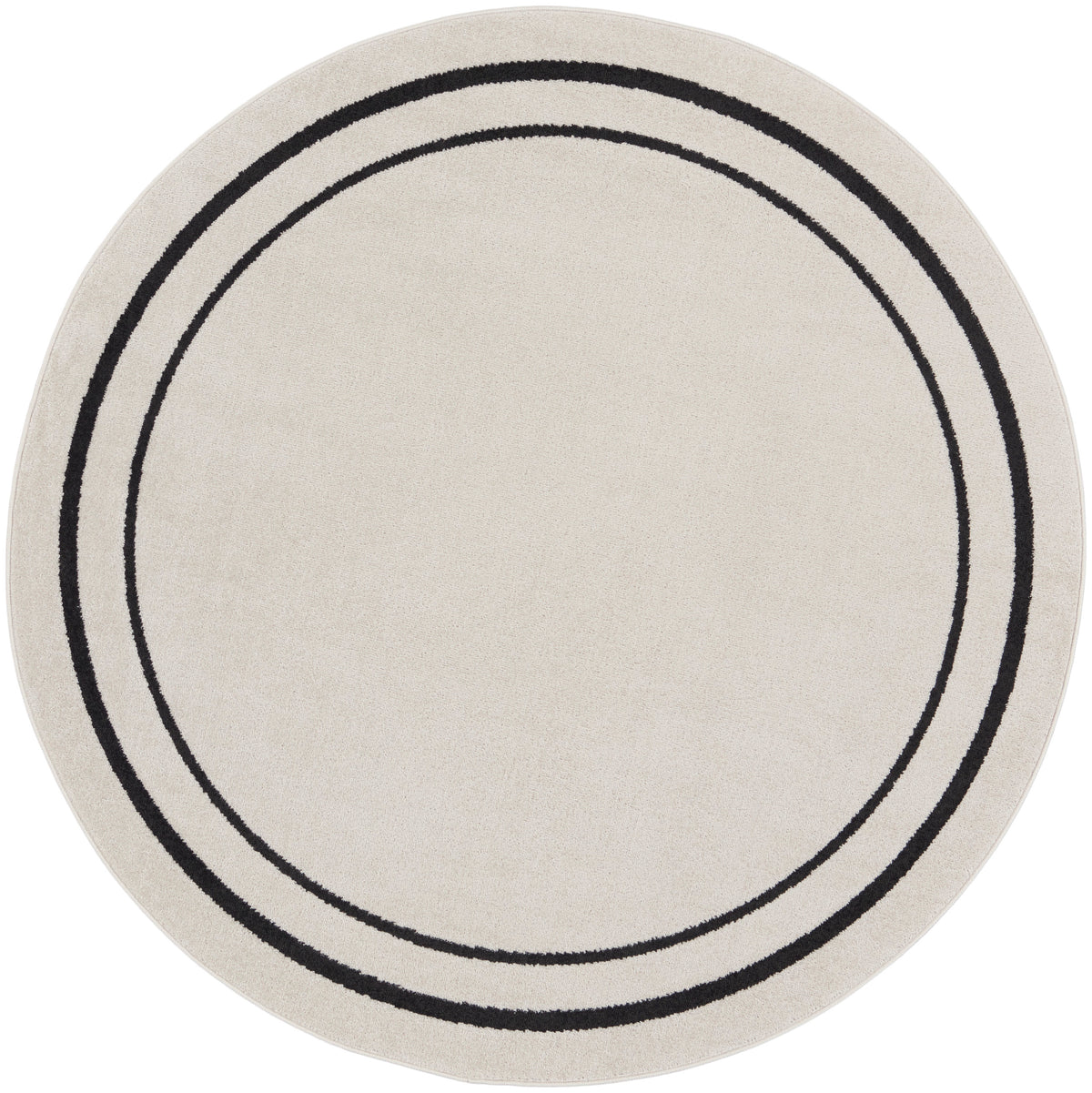 Nourison Essentials NRE02 Ivory Black Rug