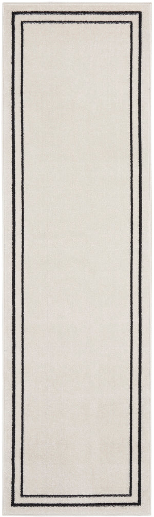 Nourison Essentials NRE02 Ivory Black Rug
