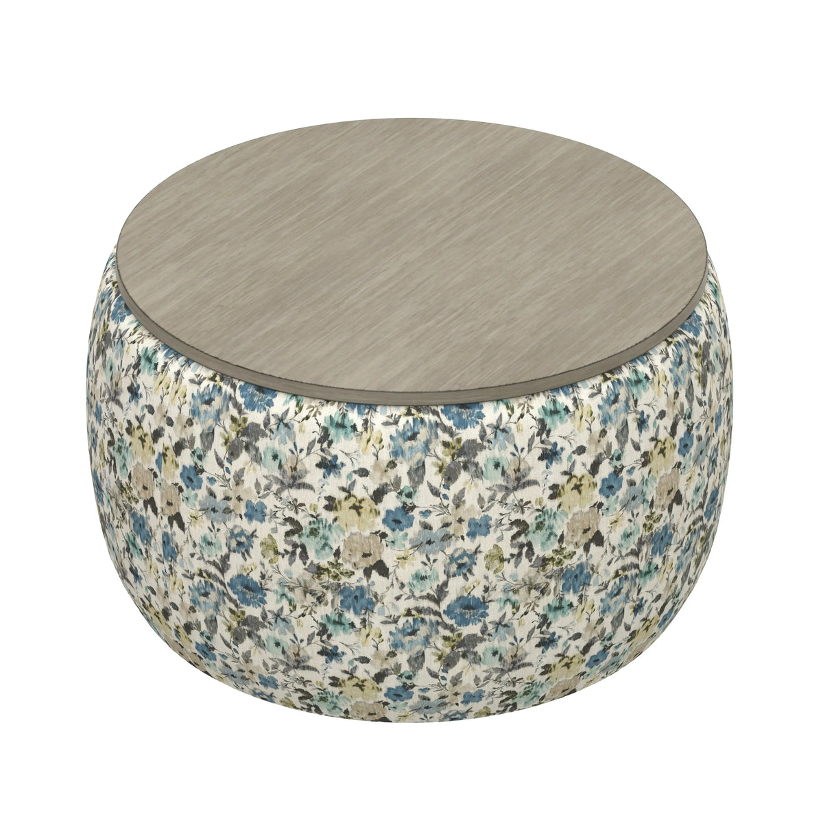 Cecily Storage Ottoman Blue Meadow
