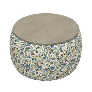 Cecily Storage Ottoman Blue Meadow