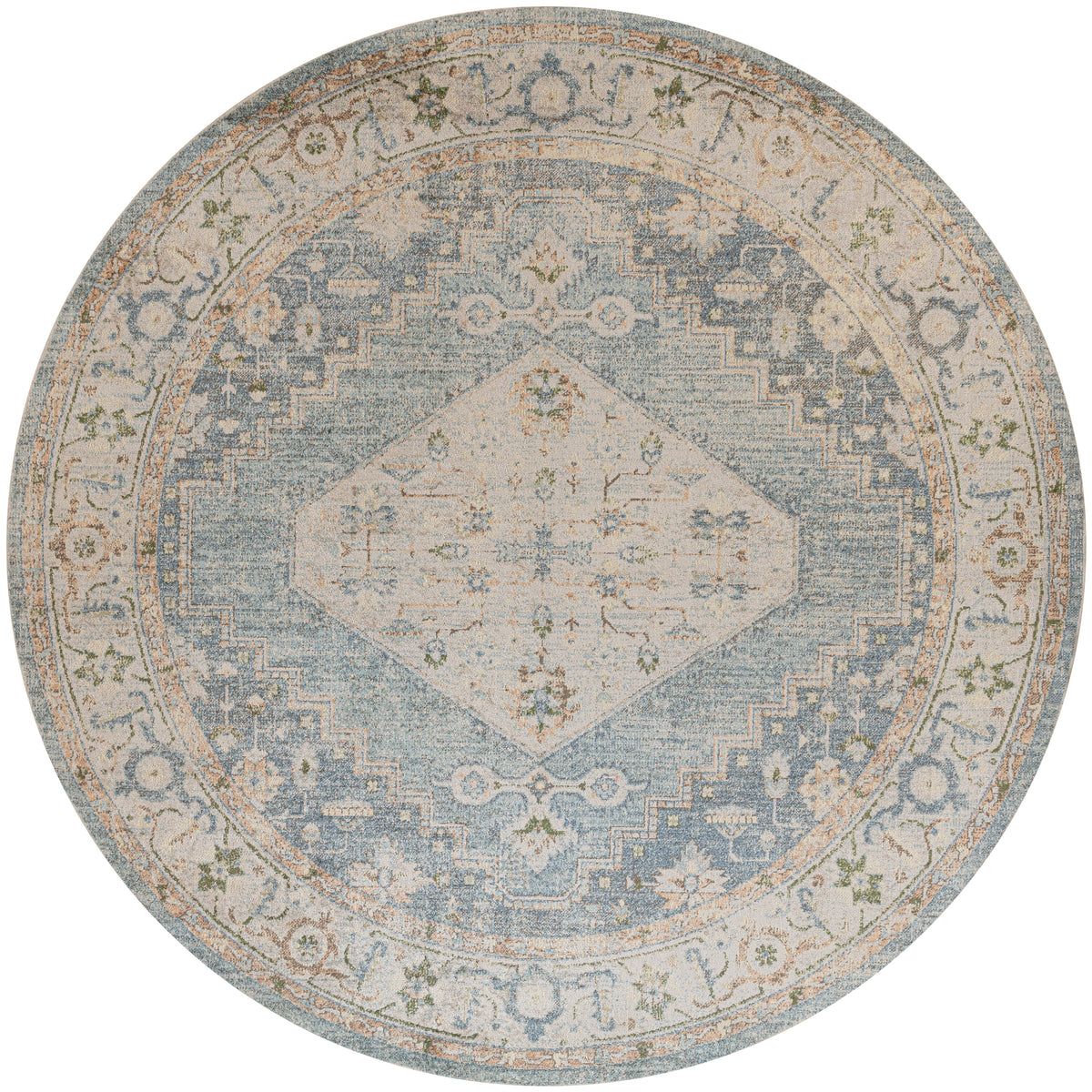 Astra Machine Washable ASW11 Silver Blue Rug