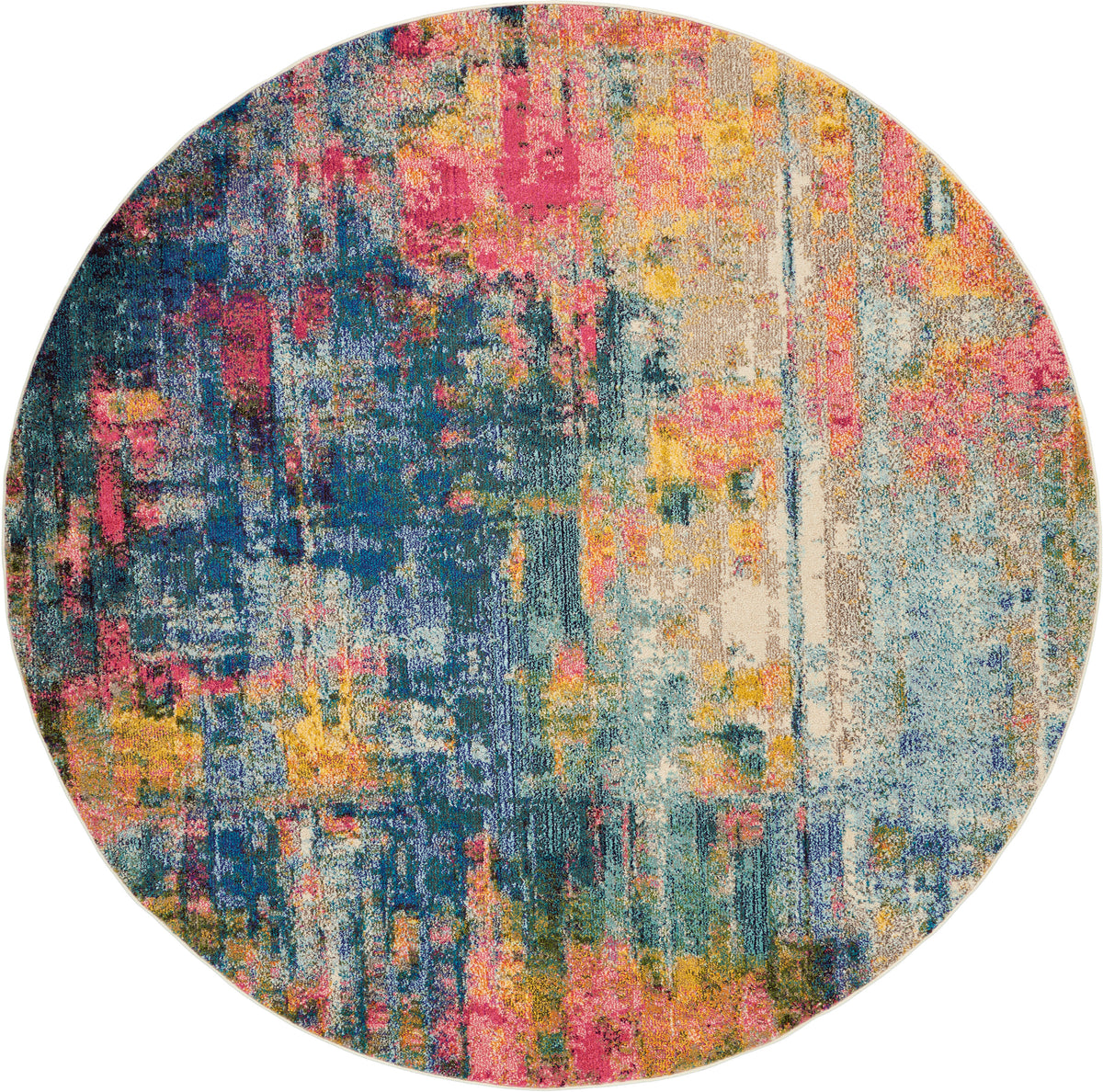 Celestial CES09 Blue Yellow Rug